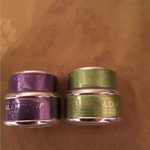 GlamGlow Power Mud Cleanser/Mask and Gravity Mud Firming Treatment.
